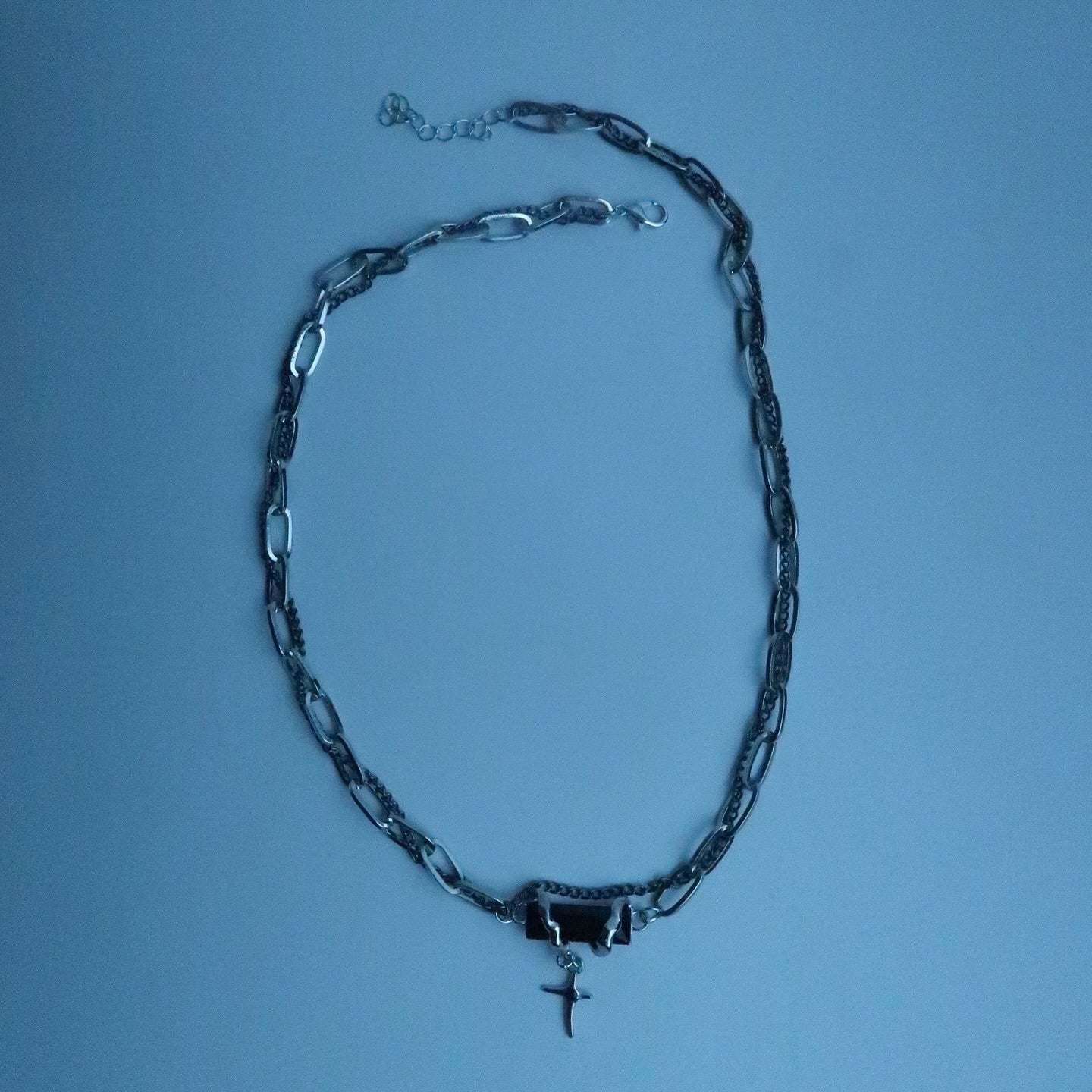 LOSTINCRUSH Black Stone Necklace