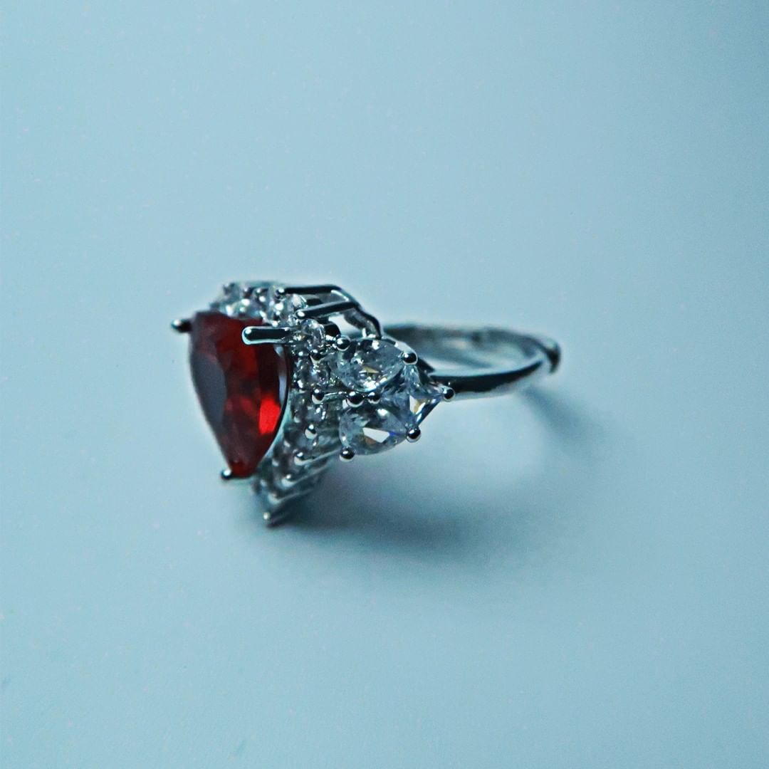 LOSTINCRUSH Crimson Crush Heart Ring