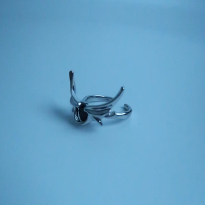 LOSTINCRUSH Black Angel Ring