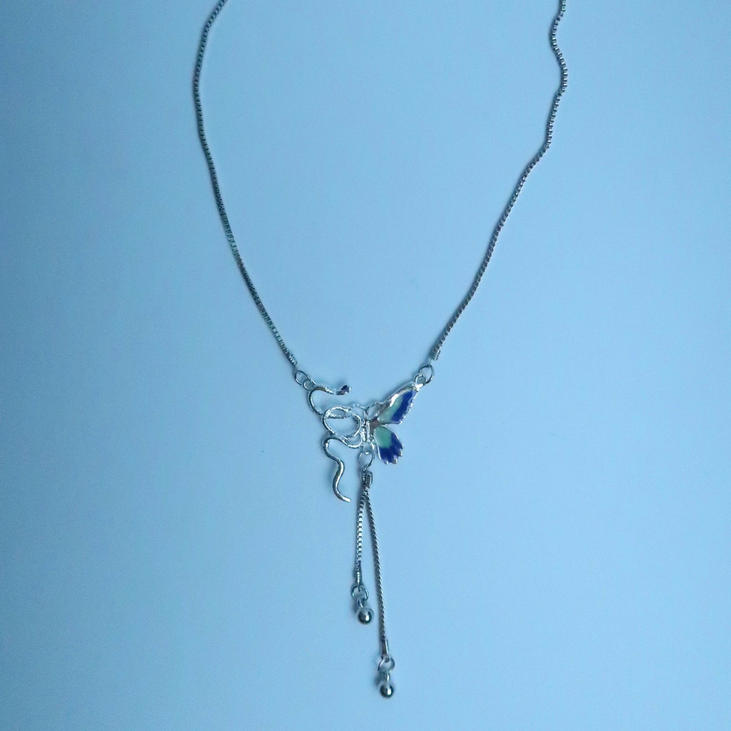 LOSTINCRUSH Snake Butterfly Necklace