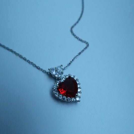 LOSTINCRUSH Crimson Crush Heart Necklace