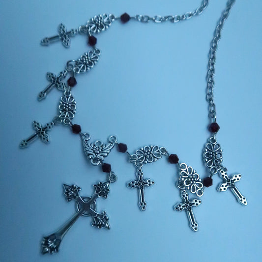 LOSTINCRUSH Witch Shield Necklace