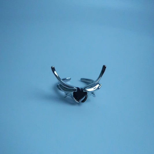 LOSTINCRUSH Black Angel Ring
