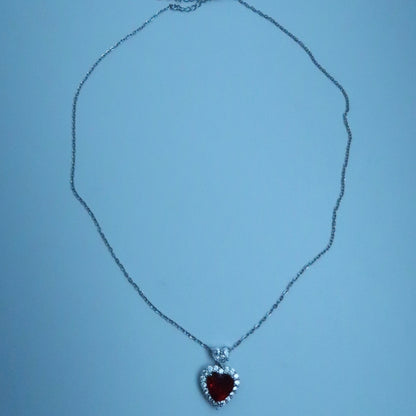 LOSTINCRUSH Crimson Crush Heart Necklace