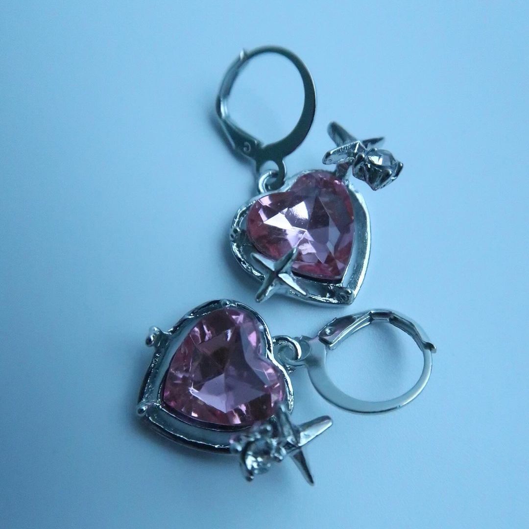 LOSTINCRUSH Blush Heart Dream Earrings